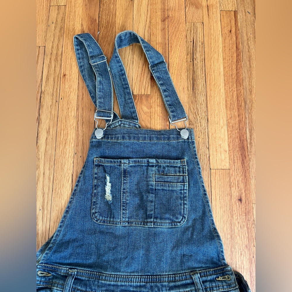 Denim Overalls with Front Pocket